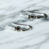 • SERENITY • Les boucles d’oreilles Argent Massif + Pierre de lune
