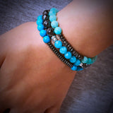 Bracelet Turquoise + Hématite