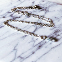 • OCÉAN • Le collier Argent + Aigue-marine