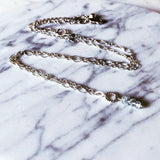 • OCÉAN • Le collier Argent + Aigue-marine