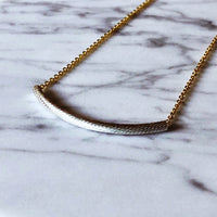 • STELLAIRE • Le collier Argent Massif + Or