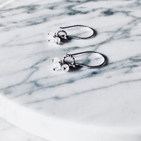 • GALACTIC • Les boucles d’oreilles Argent Massif + Pierre de lune