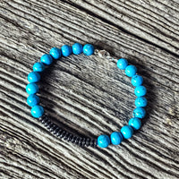 Bracelet Turquoise + Hématite