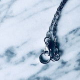 • ASTRAL •  Le collier Argent Massif + Or + Topaze