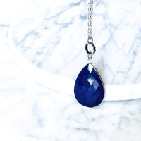 • ASTRONAUTE • Le collier Argent massif + Lapis-lazuli